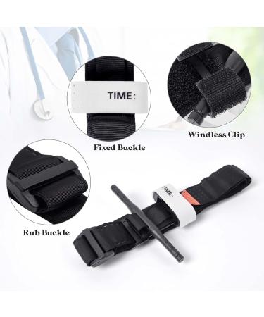 DQTYE 2pcs Tourniquet - Tactical Outdoor Quick Release Strap for One-Handed Use | Ideal for Sports Camping & Hiking - Buy Online on GoSupps.com