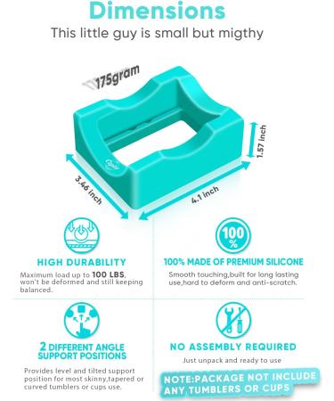 CUPITUP Small Silicone Cup Cradle for Crafting Tumblers - Vinyl Decal and Epoxy Application Holder with Space-Saving Design - Buy Online on GoSupps.com