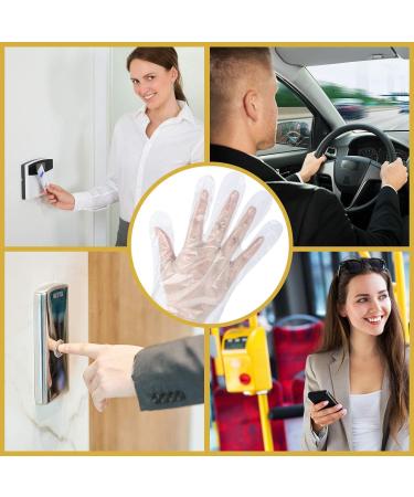 St llion 200-Piece Disposable Transparent Food Prep Gloves - One Size Fits Most for Cooking, Cleaning, Hair Dye, and Food Handling | Plastic Gloves - Buy Online on GoSupps.com