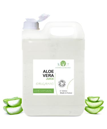 Bio Fresh Aloe Vera liquid concentrate.Concentrated juice directly from the plant.100% natural and pure.Cold-pressed.Bio - 5000 ml 5 l