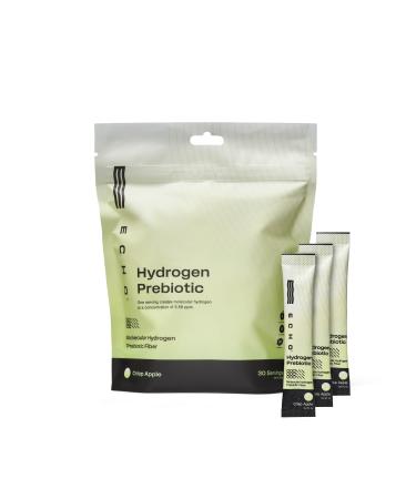 Echo Hydrogen Prebiotic Drink Mix - Digestive Health Supplement Packets - On-The-Go Portable Hydration Mix for Instant Hydrogen Water - Wellness & Energy Support Drink - Crisp Apple - 30 Count