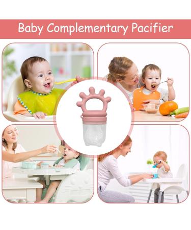 Silicone Baby Fruit Feeder & Teether - Reusable Pacifier for Soothing Gums | Voihamy Rose Red - Buy Online on GoSupps.com