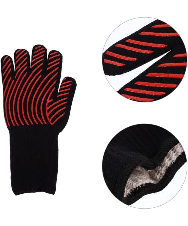 Buy Heat Resistant BBQ Gloves - Fireproof Oven Mitts for Grilling & Cooking | Insulated Kitchen Glove | 1pc - Buy Online on GoSupps.com