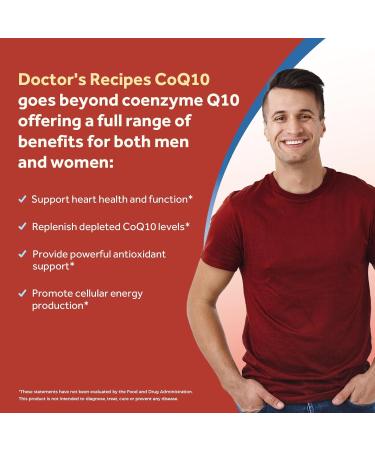 Doctor's Recipes CoQ10 + Saffron Bundle (Pack of 2) | CoQ10 200mg Supplement (Item 1) & Saffron Extract Supplement (Item 2) | 240 Softgels + 120 Capsules - Buy Online on GoSupps.com