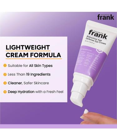 Excuse My Frank - Bakuchiol Age Defense Eye Cream Correction for Puffy Eye Bags Fine Lines Dark Circles Wrinkles Korean Skin Care (2 Pack) - Buy Online on GoSupps.com