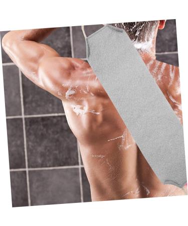Vaguelly 2pi ces Lot de De Douche Exfoliants Extensibles pour Corps pour Dos Jambes Accessoires De Bain Gris Gris Clair - Buy Online on GoSupps.com