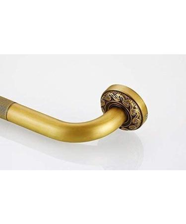 Bathroom Grab Bar Brass Retro Anti-skid Track Shower Disabled Support Grab Bar Towel Rack (Color : Black) (Brass) - Buy Online on GoSupps.com
