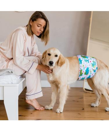 Micoooyo Washable Belly Bands for Male Dogs | Reusable Dog Diapers | Adjustable Suctionable Wrap (XSmall 3-Pack: Elephants Snails Birds) - Newborn 17.8-22.8cm Waist - Buy Online on GoSupps.com