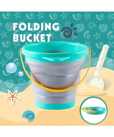 Foldable Pail Bucket | Sand Pail - Beach Bucket Sand Buckets Folding Bucket Easter Bucket for Kids Camping Frifer - Buy Online on GoSupps.com