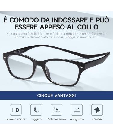 Newvision Reading Gamelles - Foldable Magnetic Closure Clip Glasses for Presbyopia +2.00 Black | International Shipping Available - Buy Online on GoSupps.com