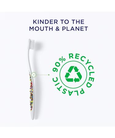 Zendium Clinic Soft Toothbrush Eco-Friendly 90% Recycled Plastic Gentle Cleaning for Interdental Spaces - Buy Online on GoSupps.com