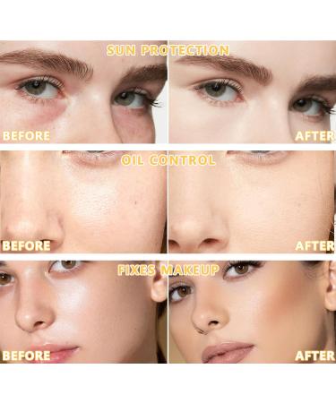 Buy Sunscreen Setting Powder SPF 35 - Mineral Brush Powder for Oil Control & Natural Matte Finish | Lightweight Translucent Loose Powder for All Skin Types - Buy Online on GoSupps.com