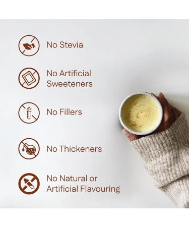 MEGAPLANTS Golden Milk Magic (30 Servings) | Superfood 5 Mushroom Blend for Sleep Relaxation Relief | Turmeric Ashwaghanda Valerian Chamomile + 5 Mushroom Blend | Smoothie Hot Beverage 5g Scoop - Buy Online on GoSupps.com
