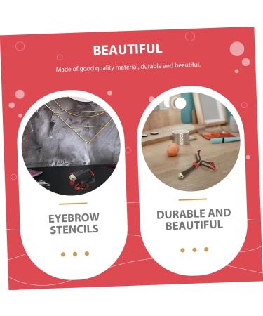Angoily 1pc Eyebrow Tool Cosmetology Kit Eyebrow Shaping Stencil Eyebrow Grooming Tool Cosmetic Girl 14x11.5cm Black - Buy Online on GoSupps.com