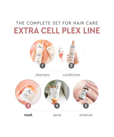 Extra Cell Plex Hair Mask - Deep Conditioning Treatment for Damaged Color-Treated & Bleached Hair - 8.5 fl oz | International Shipping Available - Buy Online on GoSupps.com