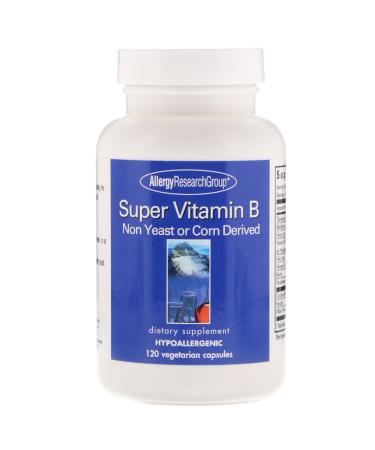 Allergy Research Group Super Vitamin B Complex 120 Vegetarian Capsules