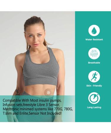 Universal Adhesive Patches for CGM & Insulin Pumps - Waterproof Breathable Skin-Friendly - 20 Pack with 0.8-Inch Hole - Long Lasting & Pre-Cut Adhesive Tape - Buy Online on GoSupps.com