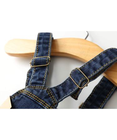 KIDSCOOL SPACE Baby Boy Girl Jean Overalls | Toddler Slim Denim Jumper 4-5 Years Blue-2087 - Buy Online on GoSupps.com