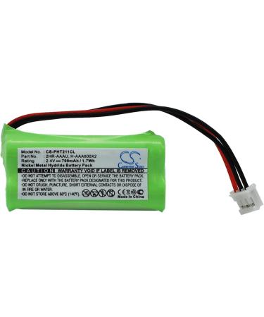 Replacement Battery for Philips 215 Quattro & DECT Models - 700mAh/2.4V Compatible Part Numbers: 2HR-AAAU 60AAAH2BMX H-AAA600X2 - Buy Online on GoSupps.com