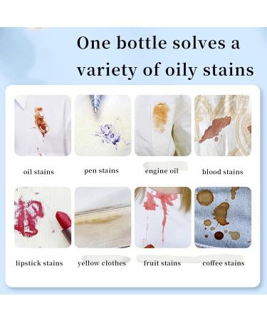 Garment Stubborn Stain Cleaner Active Enzyme Clothing Stain Remover Biological Enzyme Laundry Detergent Clothes Oil Stain Remover Liquid Detergent for Most Types of Clothes 100ML - Buy Online on GoSupps.com