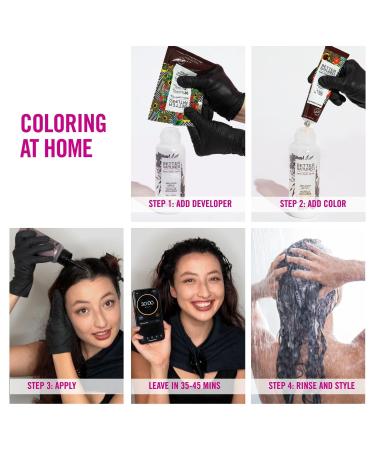 4N Medium Natural Brown Permanent Hair Color Dye Kit - Long-Lasting Radiant Color Includes Developer Barrier Cream Gloves & More - Buy Online on GoSupps.com