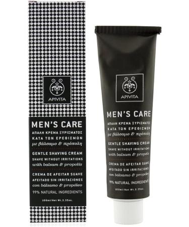 Apivita Men's Care Gentle Shaving Cream 100ml with Hypericum & Propolis - Buy Online on GoSupps.com