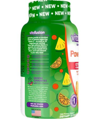Vitafusion Extra Strength Power C Gummy Vitamins - Tropical Citrus Flavored Immune Support - 92 Count - Buy Online on GoSupps.com