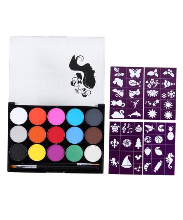 Ipetboom 1 Set Body Paint Face Paint Pallet Face Paint Oil Safe Makeup Safe Pigment Face Pigment Oil Makeup Kit Top Coat Water-based Water Soluble Face Paint Make up Kit