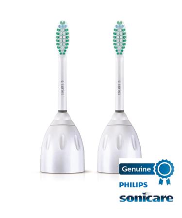 Philips Sonicare E-Series Replacement Toothbrush Heads - 2 Pack, White - HX7022/30 - Buy Online on GoSupps.com