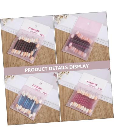 Healeved 40pcs Sponge Stick Double Ended Makeup Brush Glitter Makeup Brushes Tool Household Plastic Abs - Buy Online on GoSupps.com