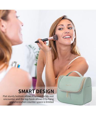 Travel Makeup Bag for Women - Large Green Cosmetic Organizer - Buy Online on GoSupps.com