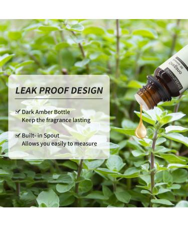 GREENSLEEVES Oregano Essential Oil 10ml, 100% Pure Organic Diffuser Oils for Massage - Buy Online on GoSupps.com