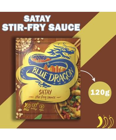 Blue Dragon Sauce Pouch Pick N Mix - Choose From 8+ Flavours | Satay Stir-Fry Oyster & Spring Chow Mein Pad Thai Teriyaki Sweet Chilli Sweet & Sour Black Bean - Pack of 5 X 123 - Buy Online on GoSupps.com