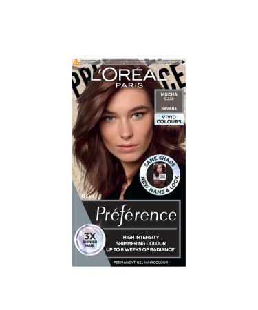 L'Or al Paris Permanent Hair Colour Long-Lasting Shine and Intense Colour For up to 8 Weeks Preference Vivids (Colorista) Mocha 5.23 x1 pack 5.23 MOCHA ENG - Buy Online on GoSupps.com