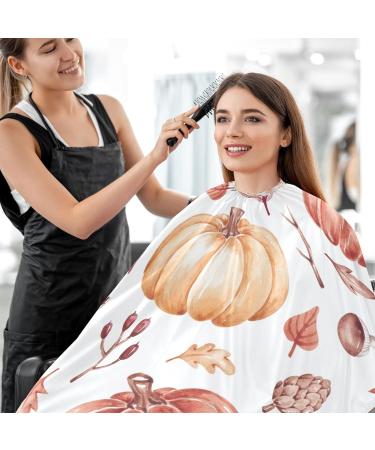 Kigai Halloween Pumpkins Barber Cape - Waterproof Hair Cutting Cape for Men & Women | Adjustable Snap Closure - Professional Salon Hairdressing Cape - Buy Online on GoSupps.com