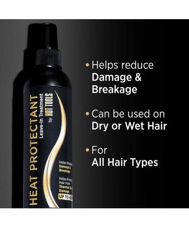 Hot Tools Hair Heat Protectant Leave-in Treatment Spray - 8 oz | Heat Protection & Conditioning - Buy Online on GoSupps.com