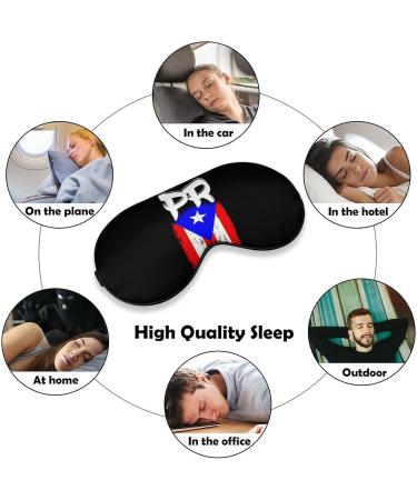 Puerto Rico Flag Sleep Mask - Adjustable Eye Shade for Travel and Sleeping - Buy Online on GoSupps.com