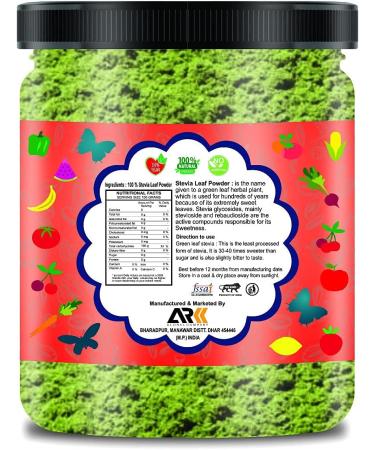 Green Velly Organic Infinity Stevia Leaf Powder - 500 GM by Organic Infinity - Buy Online on GoSupps.com