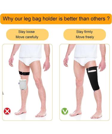 Catheter Leg Bag Holder - Foley Sleeve & Urine Bag Covers | Comfortable & Discreet Incontinence Accessories - Buy Online on GoSupps.com