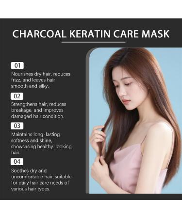 Apr s-shampoing Capillaire 300 G Couverture Hydratante Pour La Croissance Des Cheveux | Masque Pour Cheveux La K ratine Au Charbon De Bois Pour Hommes Et Femmes Cheveuxx Endommag s Secs - Buy Online on GoSupps.com