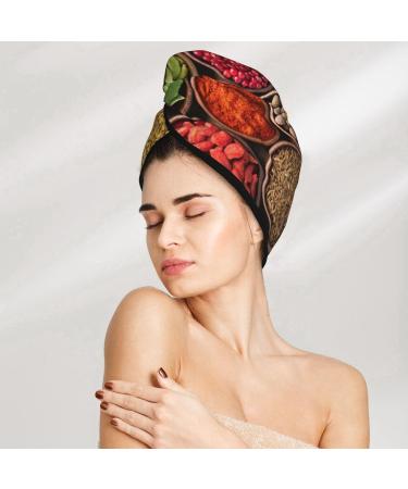 Super Absorbent Microfiber Hair Towel Wrap for Women - Quick Dry Coral Velvet for Long Curly & Thick Hair - Buy Online on GoSupps.com