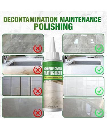 Marble Nano Crystal-Plating Agent Stone Crystal Plating Agent for Kitchen Quartz Countertop Cleaner and Polish Strong Protective Long-lasting Polishing (50ml) - Buy Online on GoSupps.com