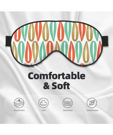Mid-Century Modern Eye Mask | Adjustable Blackout Sleeping Mask for Men & Women | Sleep Aid Comfort - Buy Online on GoSupps.com