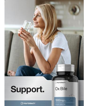 Horb ach Ox Bile Supplement | 1000mg | 100 Capsules | Digestive Enzymes Supplement | Non-GMO & Gluten Free - Buy Online on GoSupps.com
