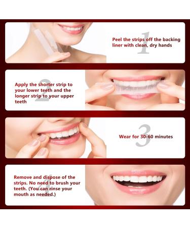 Teeth Whitening Strips - Professional Enamel-Safe Whitener | 28 Strips 14 Treatments | Non-Toxic Mint Flavor - Buy Online on GoSupps.com