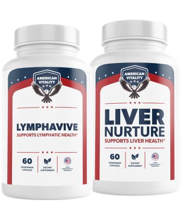 AMERICAN VITALITY LymphaVive and Liver Nurture Bundle