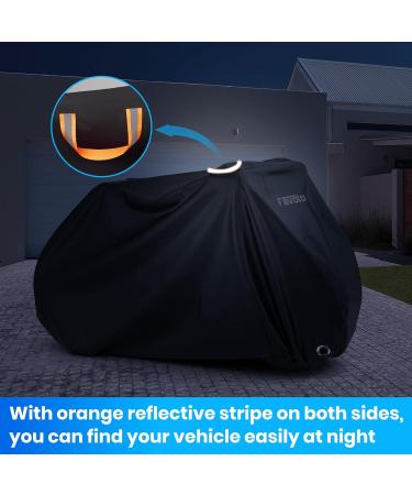 Favoto Waterproof Bicycle Cover for 2-3 Bikes | 210T Oxford Tarpaulin | Protective Garage Cover with Bag | 200x105x110cm | Black - Buy Online on GoSupps.com