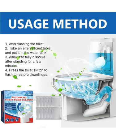 KOAHDE Cleaning Tablets For Toilet Active Toilet Cleaning Tablets Toilet Bowl Fresh Tablets Toilet Bowl Cleaning Tablets Toilet Cleaning Tablets WC Deep Cleaning Tablets Effective Cleaning Tablets - Buy Online on GoSupps.com