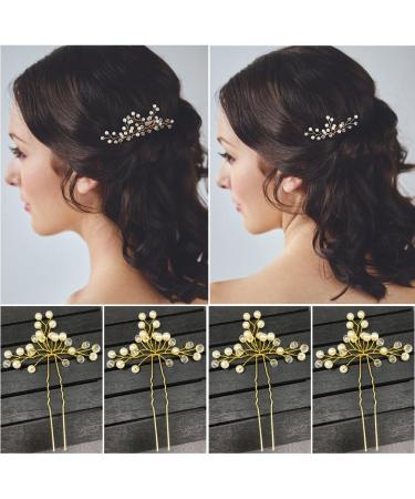 Elegant Bridal Headdress with Pearls & Crystals - Vintage Wedding Hair Accessories | Hair Wire & Hairband for Brides - Buy Online on GoSupps.com