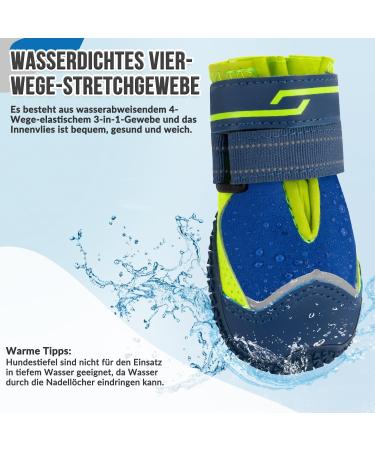 Eyein Dog Shoes - Water-Repellent Paw Protection for All Sizes | Non-Slip Sole & Reflective Velcro | Outdoor Sports Accessories - Buy Online on GoSupps.com
